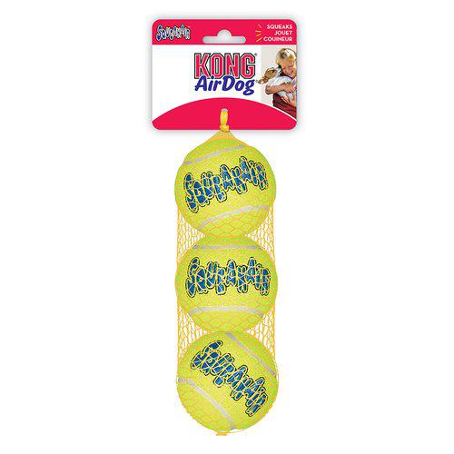 Kong Airdog Squeaker Tennisball 3-pk M
